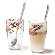Caffé Latte SOLO 410 ml marrone 4 pezzi (2 bicchieri e 2 cucchiai)