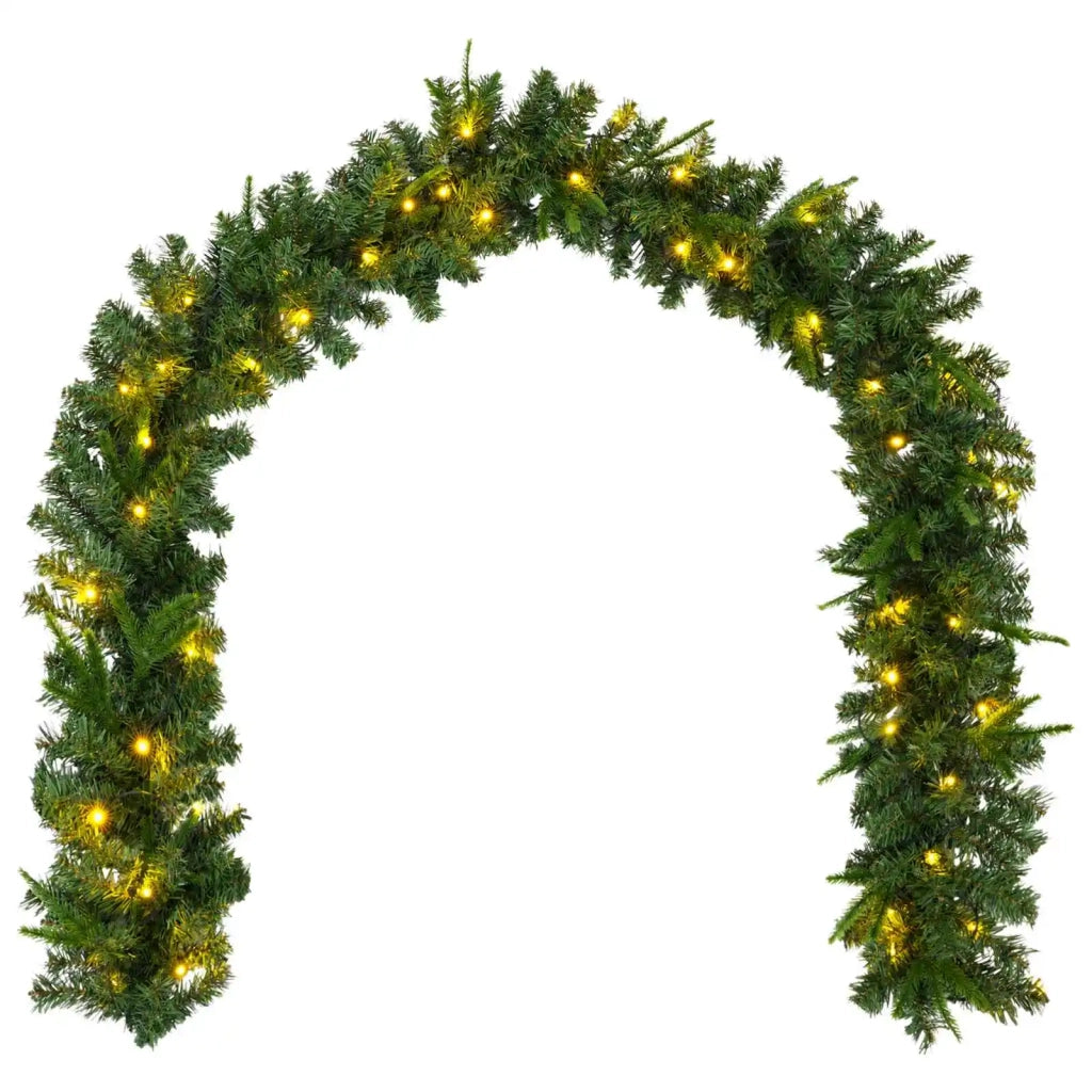Set mini alberi di Natale 60 cm 125 LED Bianco caldo PVC e PE 3468435