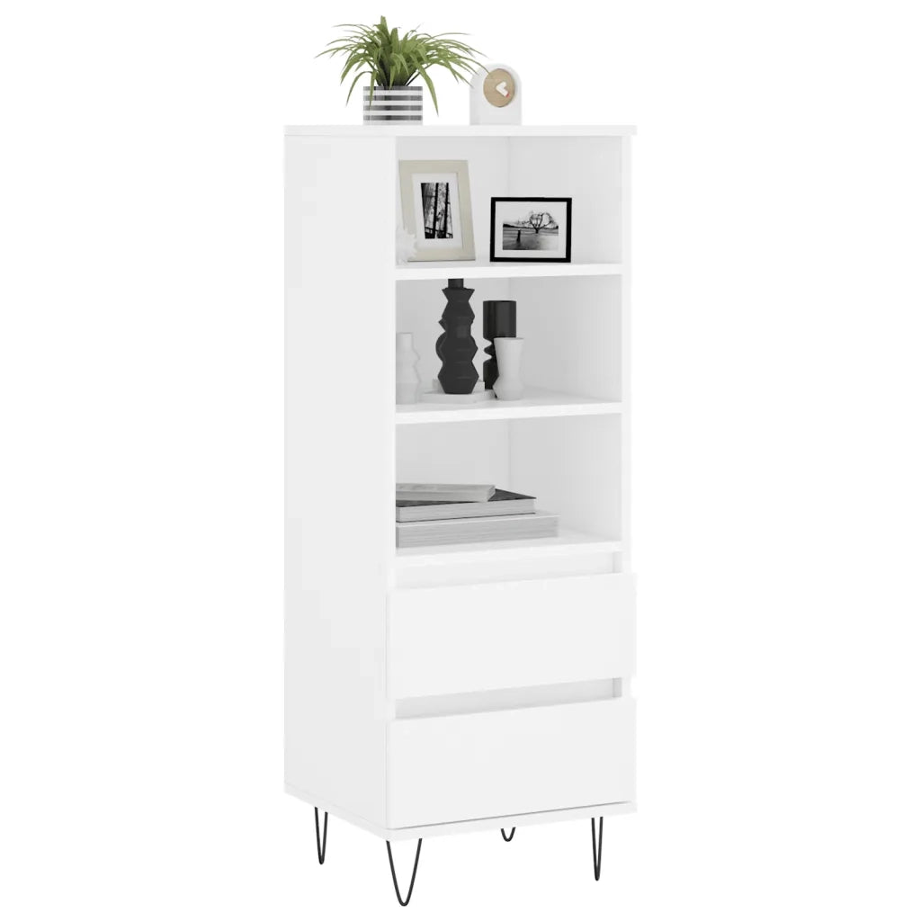 Credenza Bianco 40x36x110 cm in Legno Multistrato 831508