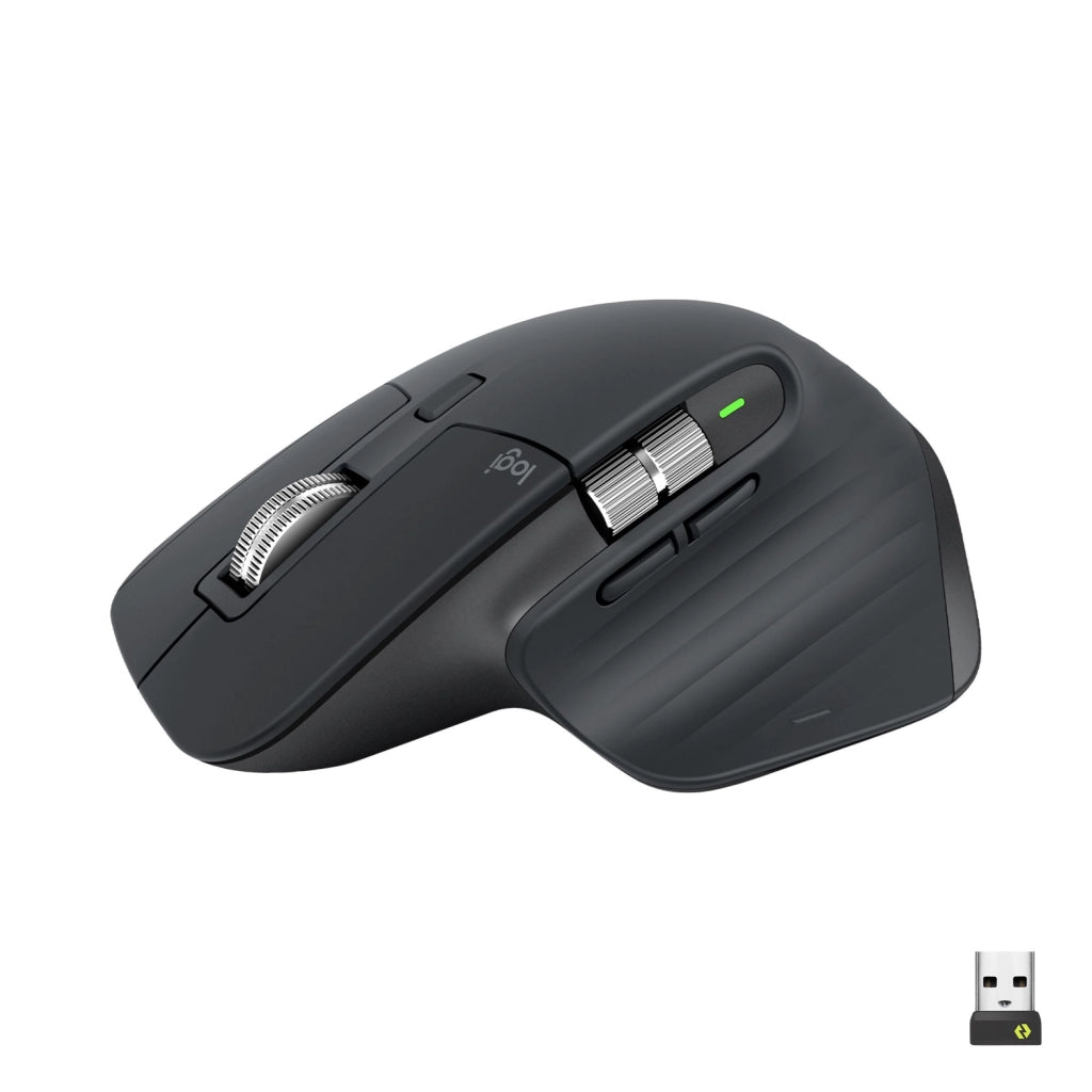 Logitech mx master 3s mouse ufficio mano destra rf senza fili + bluetooth laser 8000 dpi - 910 006559