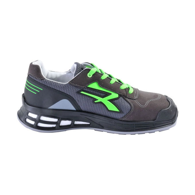 U-Power 001093360 Egon Scarpe Antinfortunistiche S1P SRC ESD Taglia 41 Puntale Alluminio Antiperforazione Antiscivolo Antiolio colore Nero Verde