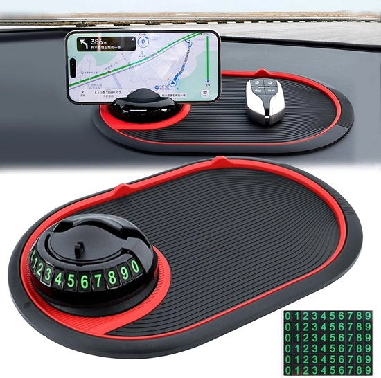 Matte antiscivolo per auto, supporto mobile per smartphone e oggetti da 360 gradi
