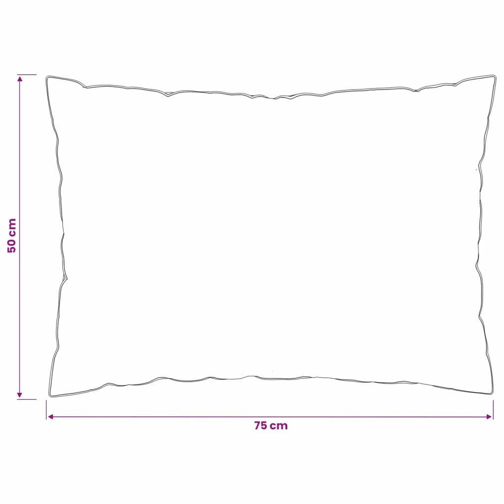 Cuscino 2 pcs 50 x 75 cm Lana Australiana Bianco 42042907