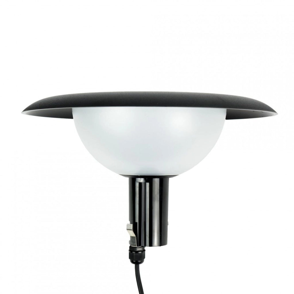 Testa lampada da giardino FEBE 1xE27 nera IP65