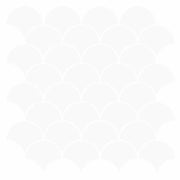 Piastrella a scaglie di pesce 10 pcs Bianco 30 x 30 cm 42046213