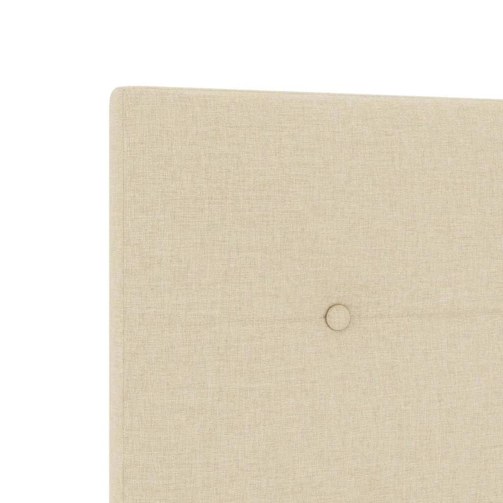 Letto box spring con materasso Crema 80 x 200 cm Tessuto 3453281