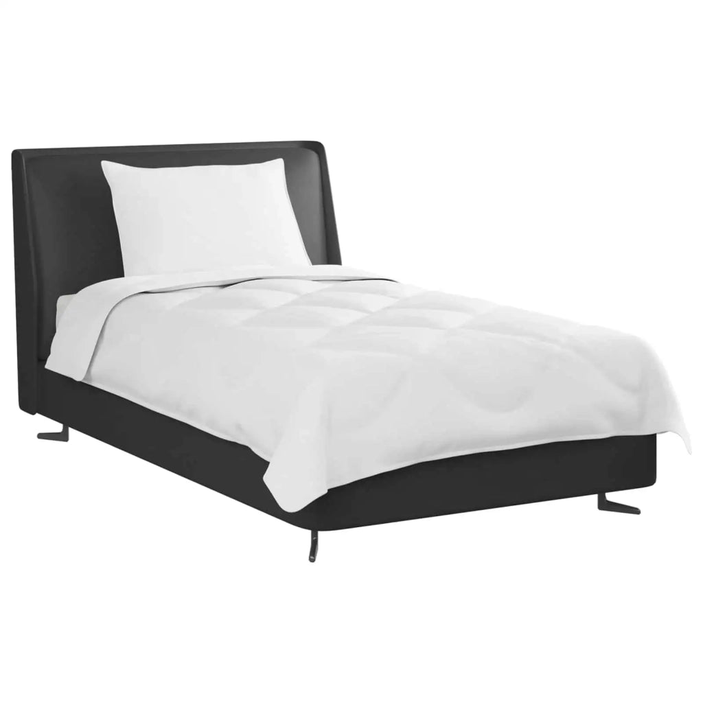 Duvet per Tutte le Stagioni con cuscino 2 pcs Bianco Microfibra 3376537