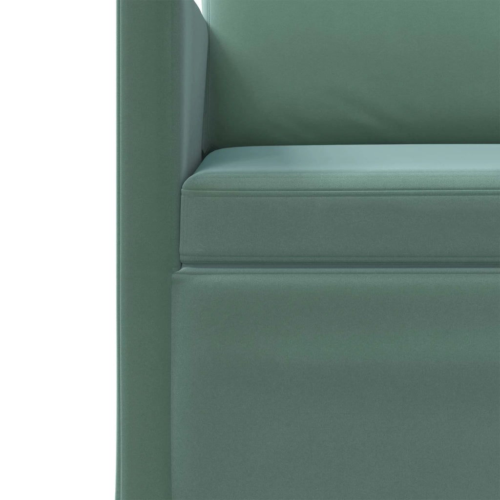 Divano a 3 posti Verde Mare 220 x 81 x 82 cm Velluto (V) 42041164