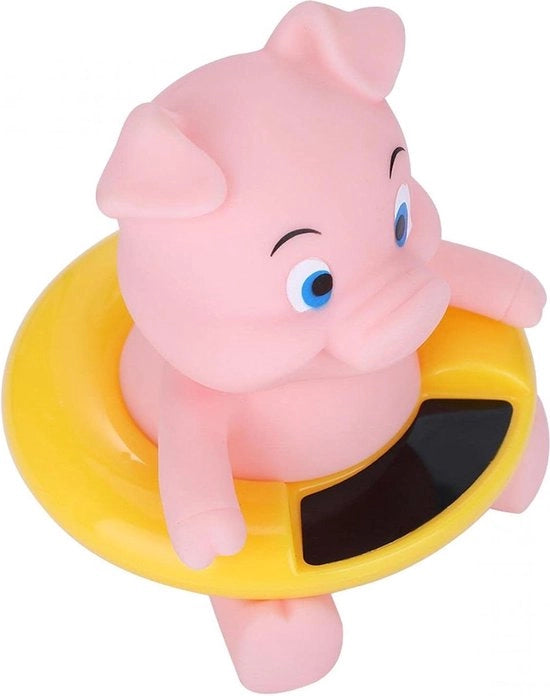 Termometro per Bagni Portatili per Neonati con Funzionalità di Controllo della Temperatura dell'Acqua - Modello per Bambini - Colorazione Rosa - Rosso.