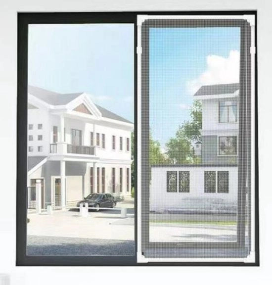 Magnetico per finestra - 140*180cm - finestra antizanzare - senza perforazione necessaria - adatto per finestre da soffitto e camere da letto - magnetico autoadesivo - finestra autoinstallabile - rimovibile - antizanzare