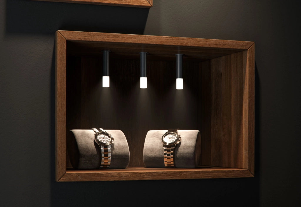 Mini Faretto LED da Incasso Argo Flat 2W 180º 3000K Nero Opaco - Beneito & Faure, Illuminazione d'Accento Professionale ad Alta Resa