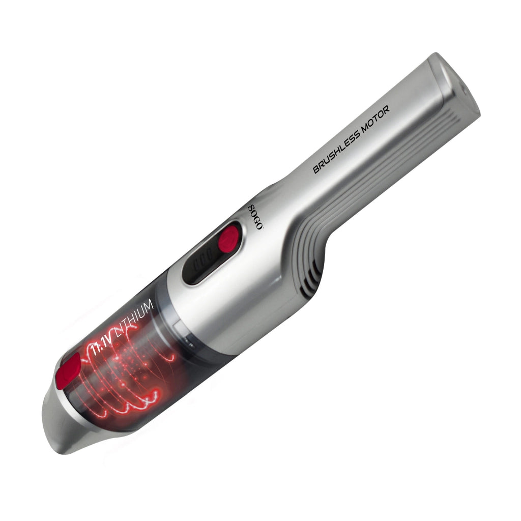 Aspirapolvere portatile ricaricabile senza fili, motore brushless 90W, batteria litio 2600mAh, aspirazione 13kpa casa auto - SOGO