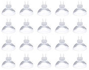 Clip per Zuignap 20 pz - Supporto per Tubo d'Aria Acquario - Transparente - Plastica Flessibile - Alta Capacità di Assorbimento - Facile da Installare