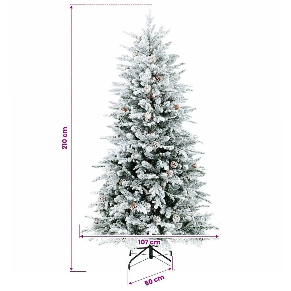 Albero di Natale Artificiale con Rami Pieghevoli 210 cm 42054509