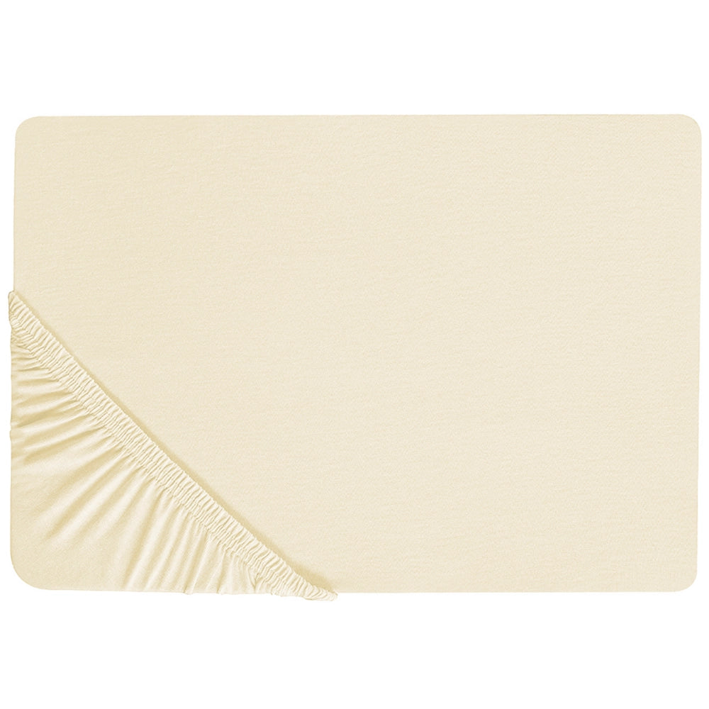 Lenzuolo con angoli cotone giallo 200 x 200 cm con bordi elastici modello classico a tinta unita camera da letto classica