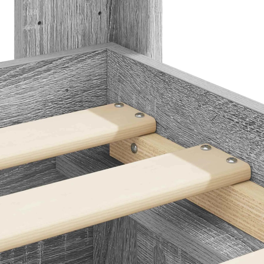 Struttura del letto con stoccaggio e testata Grigio Sonoma 3414060
