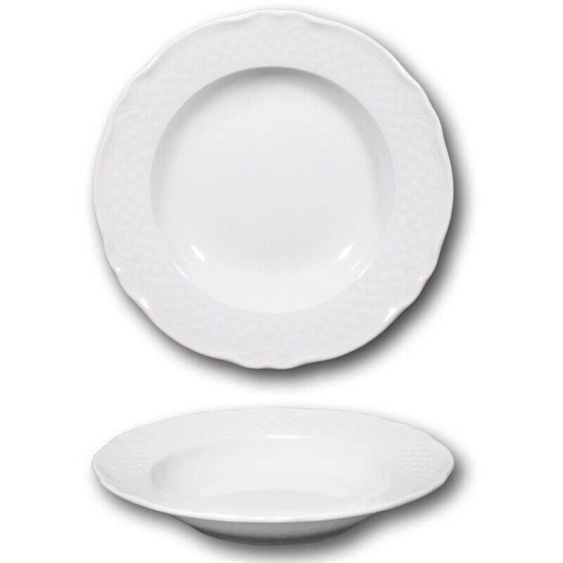 MALAGA PIATTO FONDO 23CM BIANCO