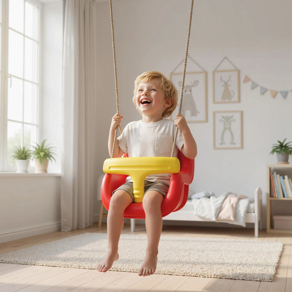 Altalena per bambini ¨C zephmum ¨C Rosso e giallo