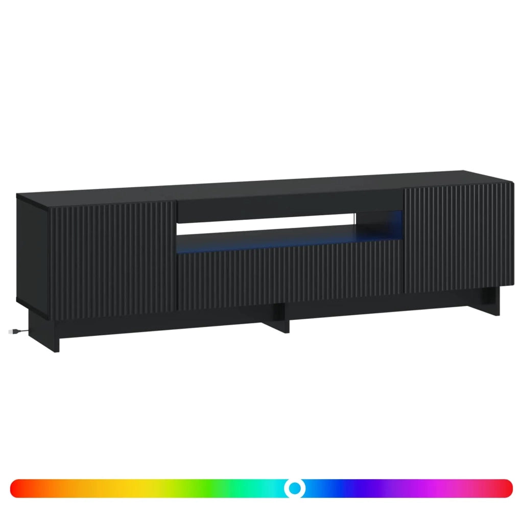 Mobile TV LED Nero Legno ingegnerizzato 896026