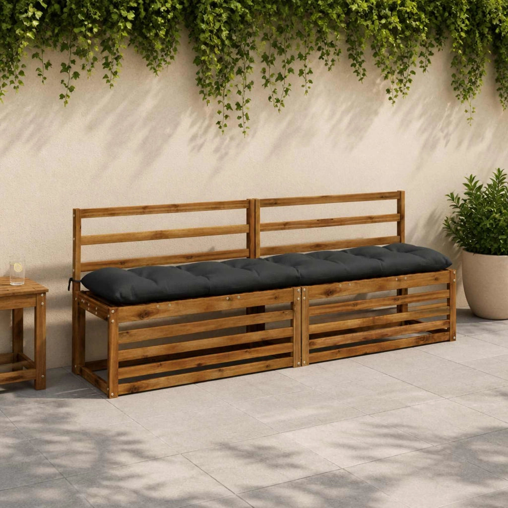 Cuscini per Panchina VIANEN 2 pz 100% Poliestere Antracite 953177
