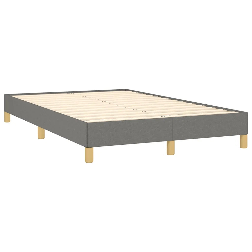 Letto a Molle Materasso e LED Grigio Scuro 120x190cm in Tessuto 3270096
