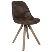 Sedia imbottita marrone 48x44x47/84h