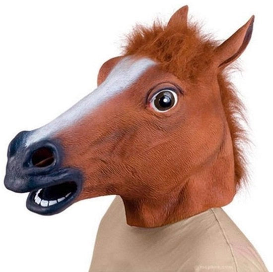 Maschera di Cavallo - Realistico - Materiale Ecologico