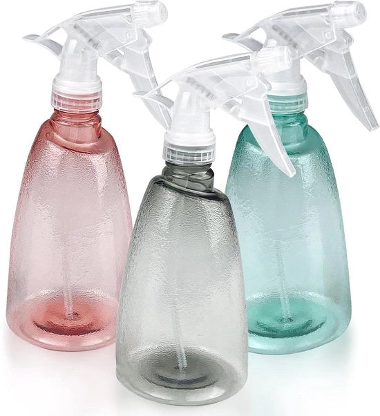 Spazzole Spray - 500 ml - 3 pezzi - Translucido - Plastica