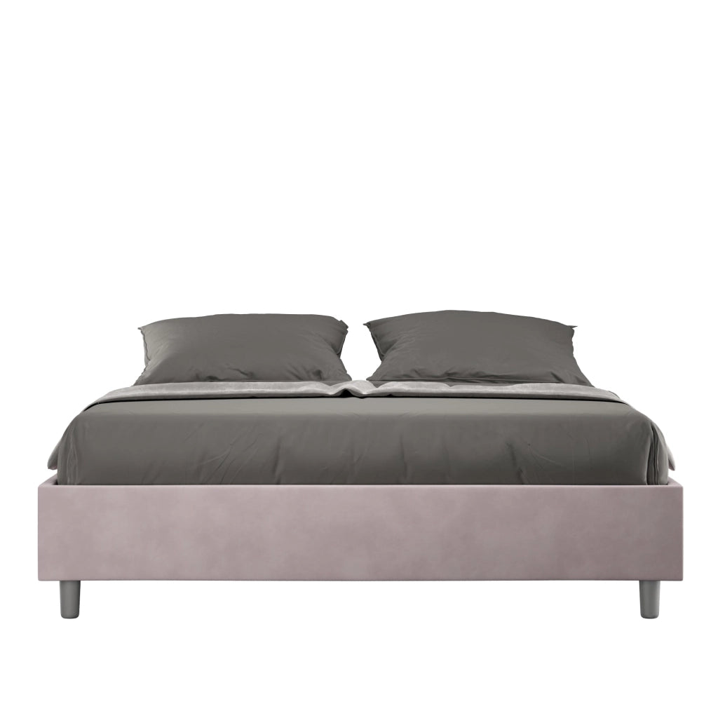 Letto Matrimoniale Large Sommier 180x200 cm Senza Rete Azelia Glicine