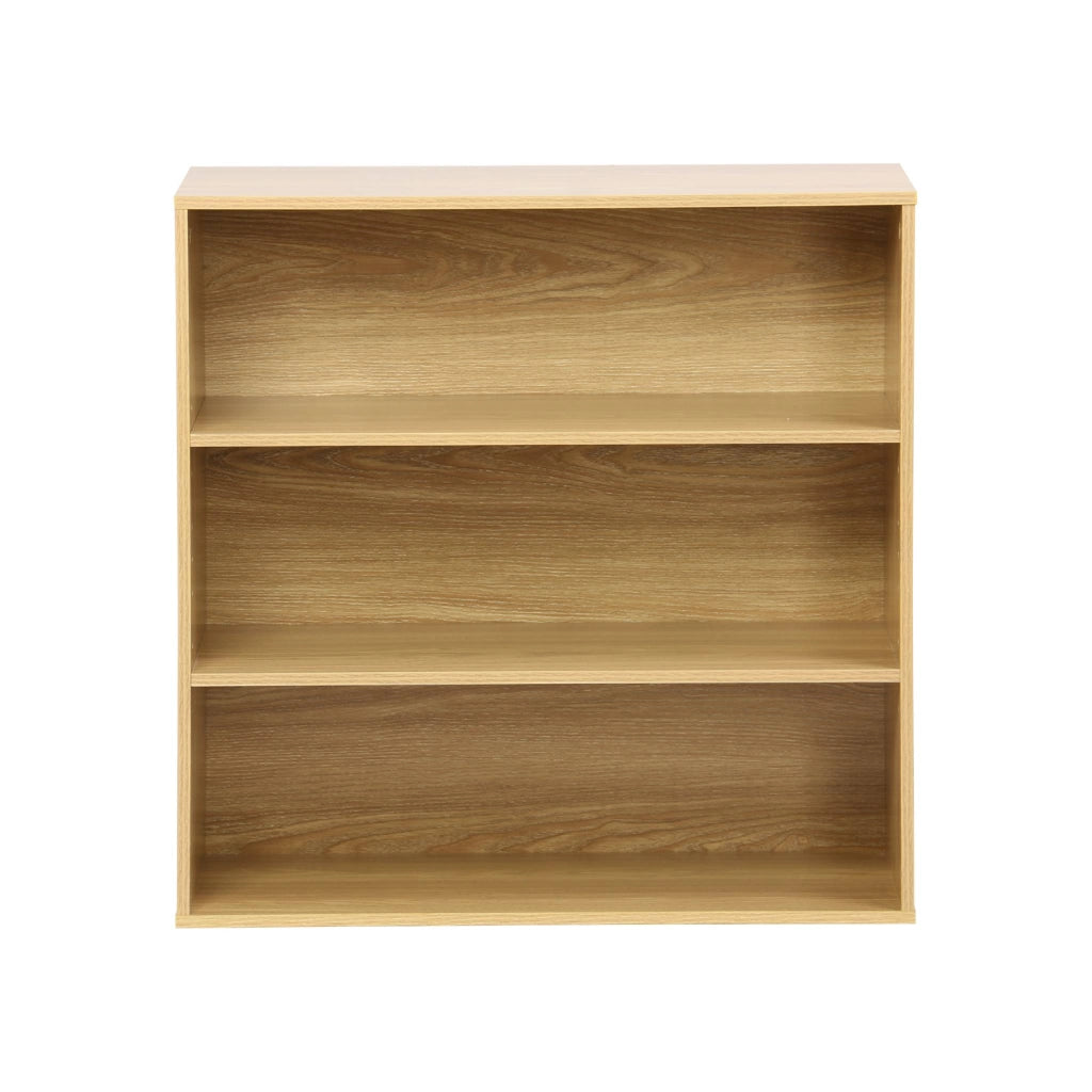 Libreria, modulo di stoccaggio in legno 2 mensole, quercia