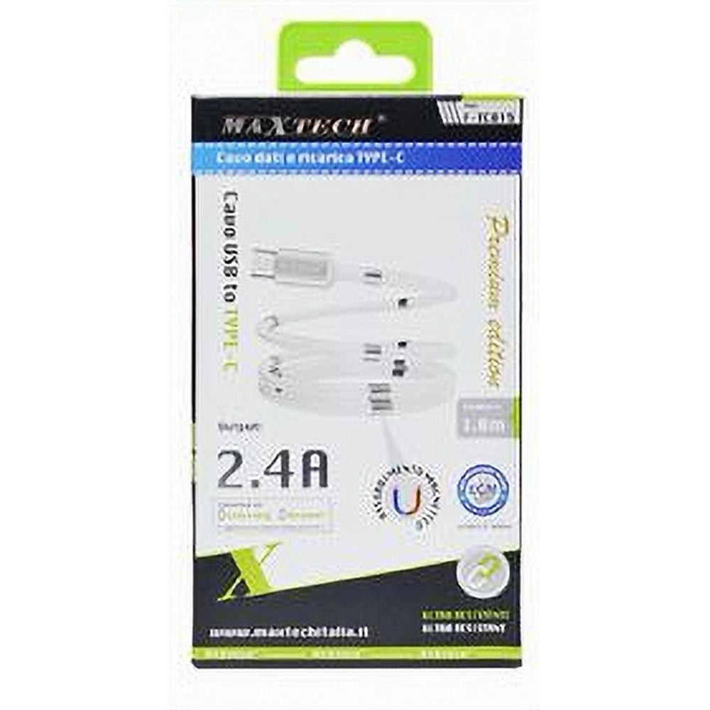 Trade Shop - Cavo Usb - Type C Ricarica Dati Cavetto 1 Metro 2400ma Per Smartphone F-tc015 -