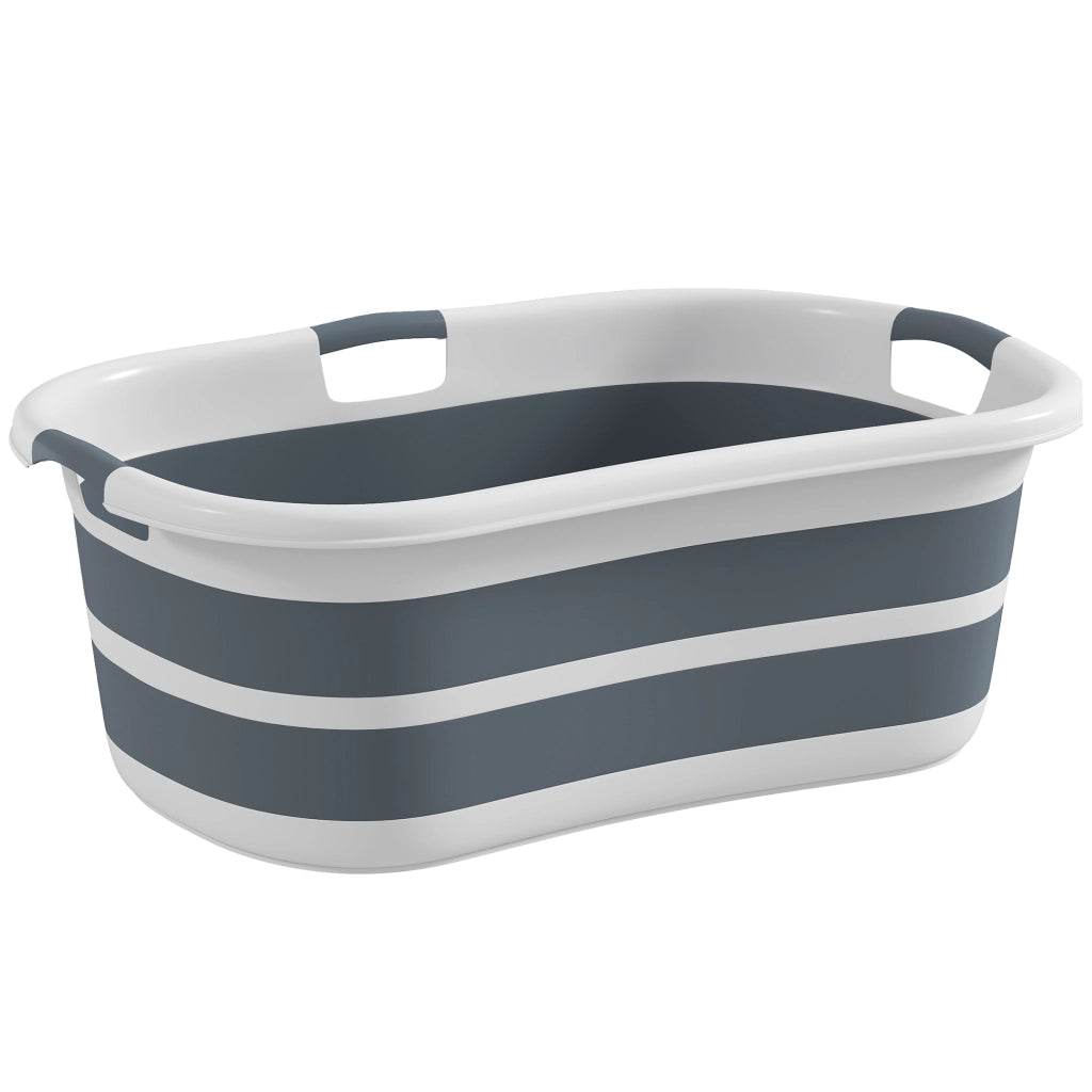 Vasca da bagno per cani pieghevole e portatile con foro di drenaggio ¨C Minimal ¨C grigio