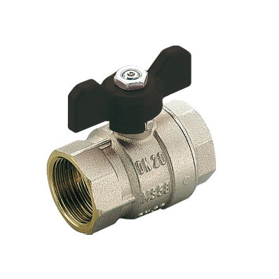 VALVOLA A SFERA FF SCIROCCO PASSAGGIO TOTALE CON FARFALLA- 3/4  DN 20  PN 40- TIEMM- pezzi 1