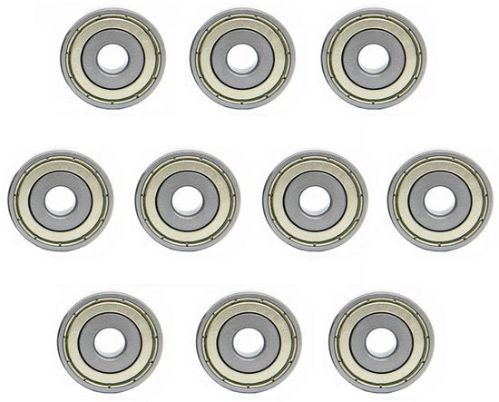 ONF3 - Profondo Foro Piastra di Rulli - Piccolo Lager 696ZZ - Copertura in Acciaio - Acciaio di Carbone - 6x15x5mm - Alta Velocità - Adatto a Diverse Applicazioni