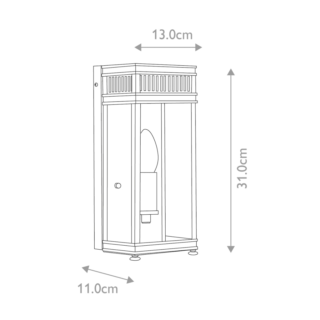 Applique esterna Holborn Elstead cromo lucido E14 IP44