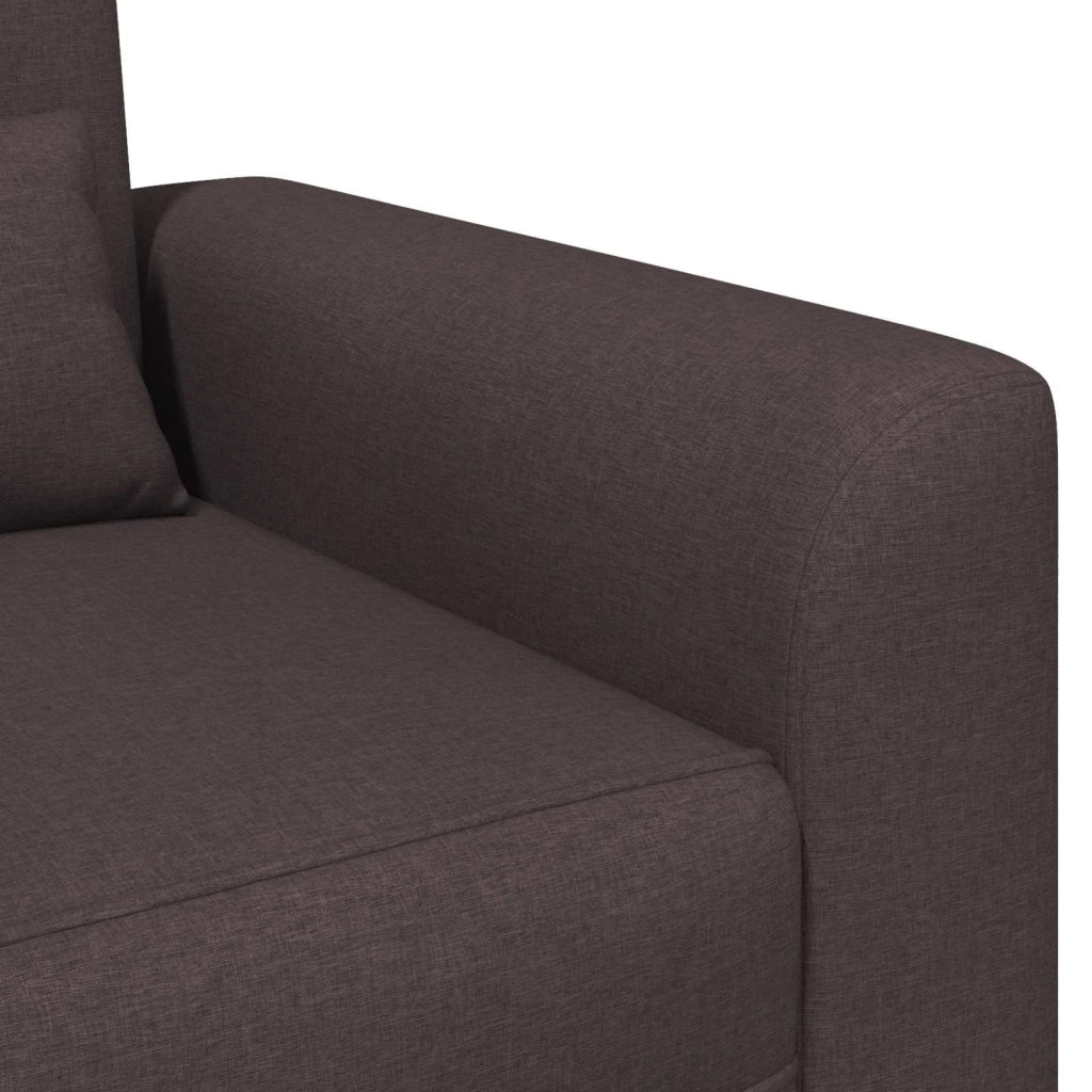 Poltrona Marrone Scuro Tessuto 42042458