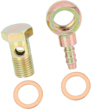 Connettore a banjo per veicoli 14 mm - Kit di sigillaggio - Bocchette a banjo - Utilizzabile per motori e auto - Materiale metallico - Alta durata - Protezione per la bocchetta a banjo