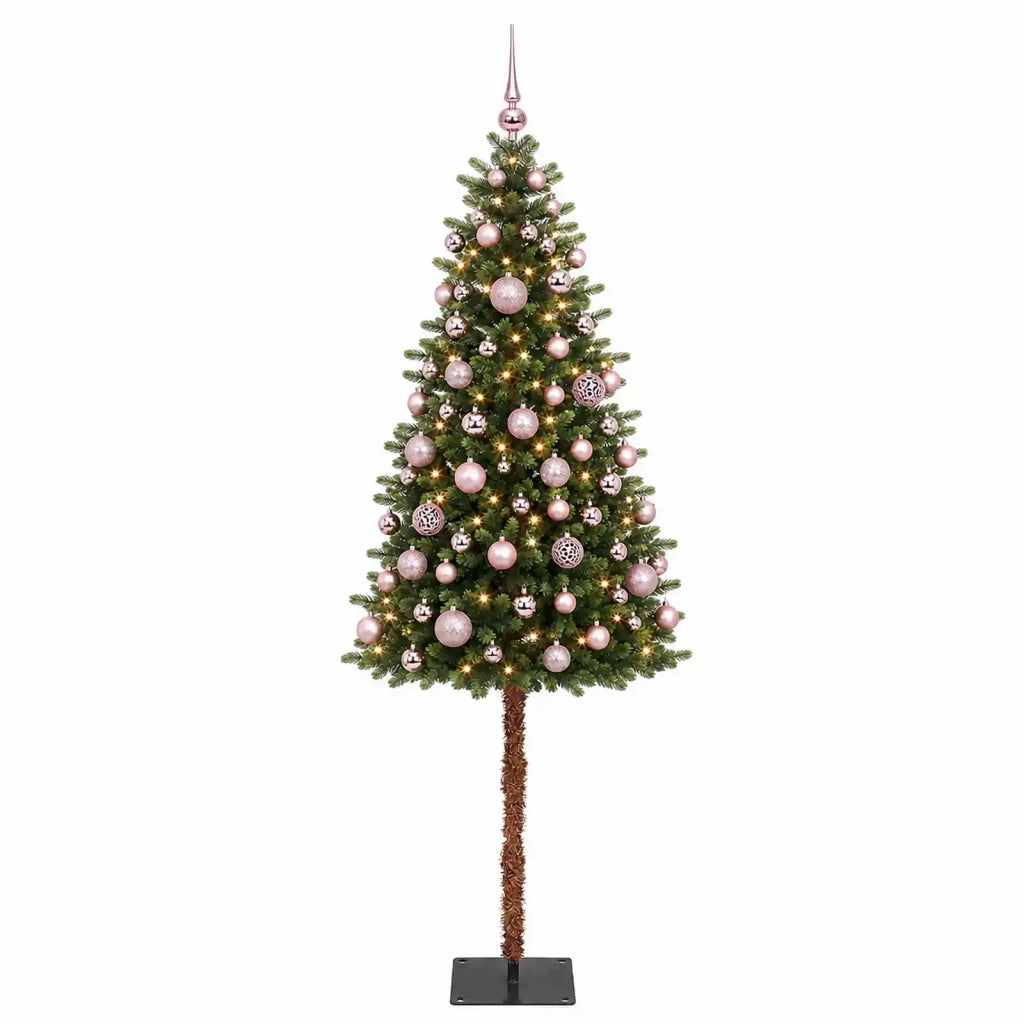 Albero di Natale Artificiale con Palline 150 cm 150 LED 3465796