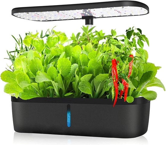 Sistema di Coltura Idroponica per Interni con 12 Pannelli e Luce LED per Crescita