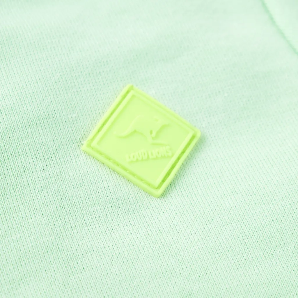 Felpa con Cappuccio e Cerniera per Bambini Verde Brillante 116