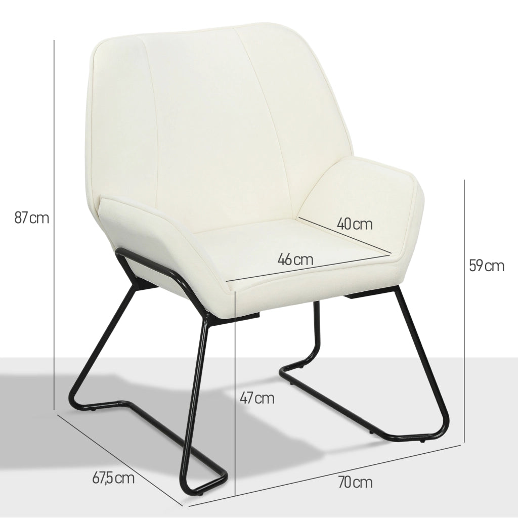 Poltrona Relax in Velluto ¨C Minimal ¨C Crema