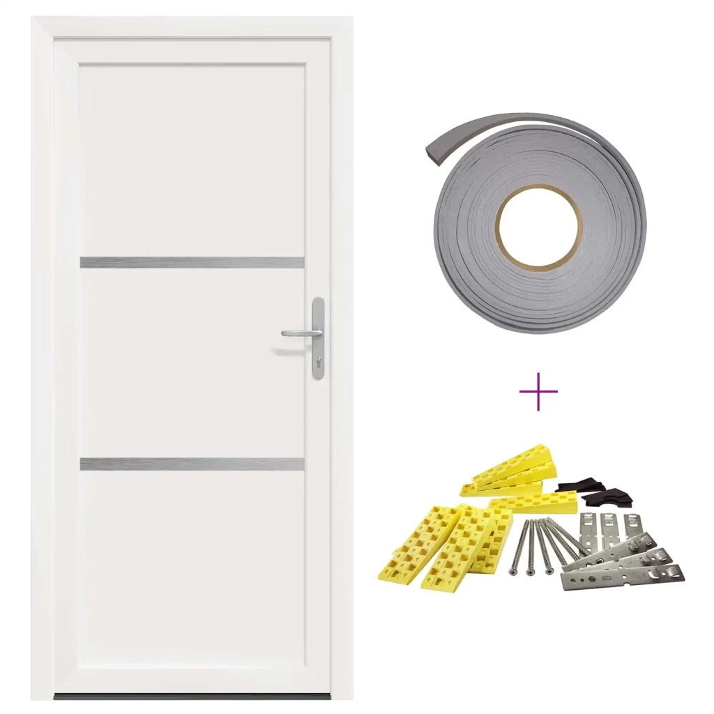 Porta Frontale Bianco 98 x 200 cm PVC 3445732