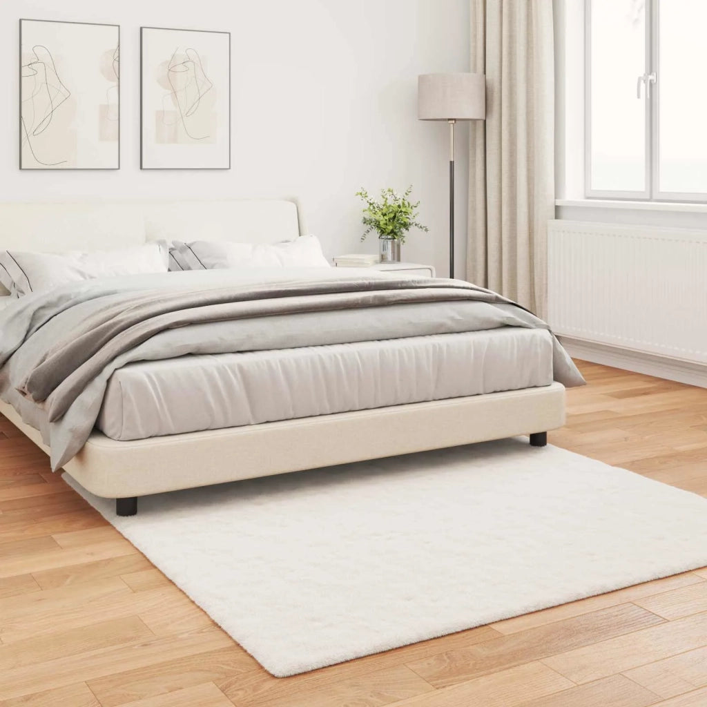 Tappeto antiscivolo in sintetica di coniglio OLITE Crema 42021663