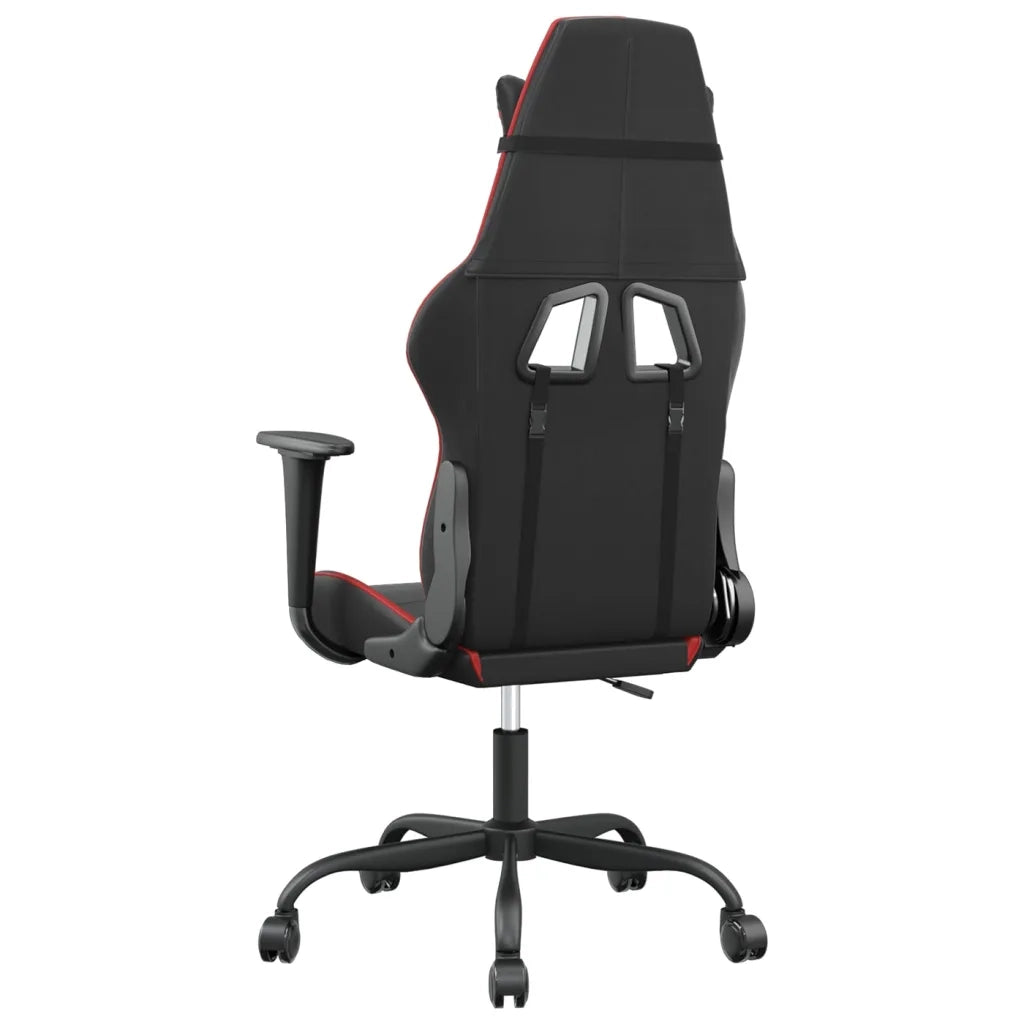 Sedia da Gaming | Sedia da e-sports Nera e Rossa in Similpelle