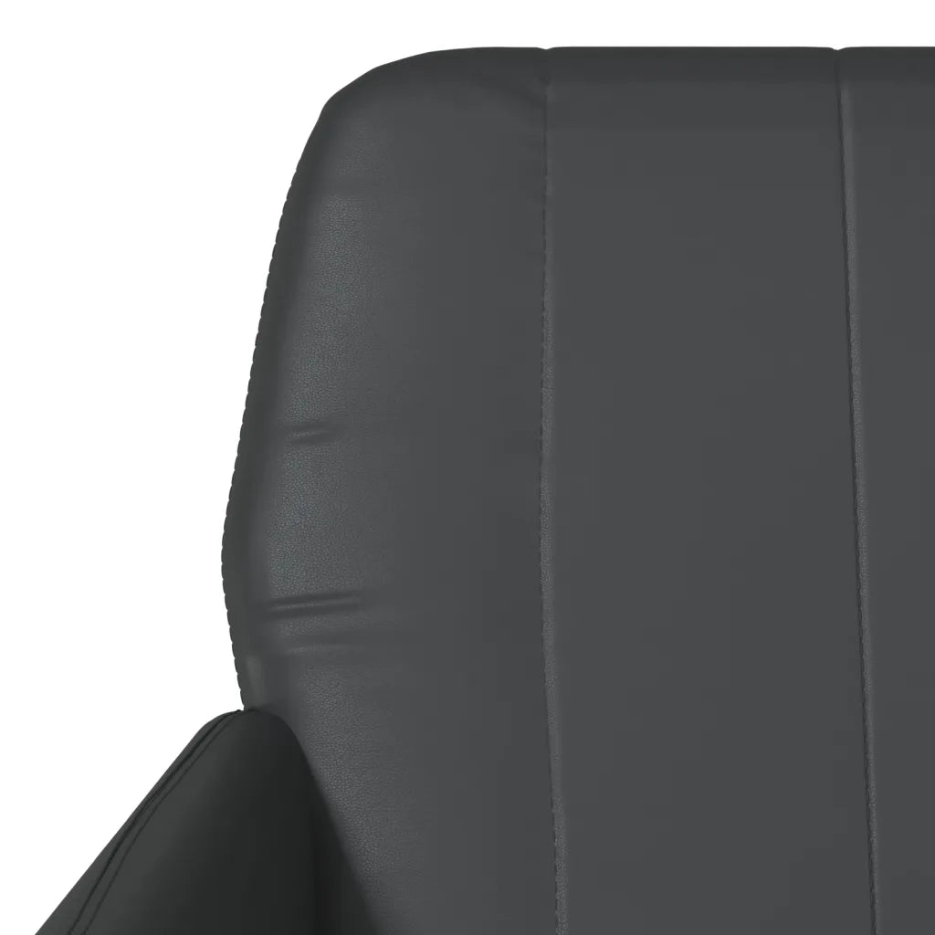 Poltrona | Sedia Relax Nera 61x78x80 cm Similpelle