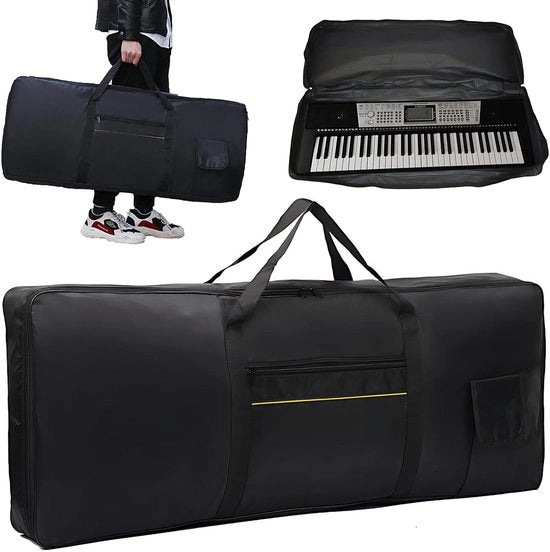 Cuscino Pianoforte Portatile - Scatola - Tastiera Acquaparavalente - 61 Tasti - Resistente ai Colpi - Tela di Oxford - Ideale per Musicisti -...