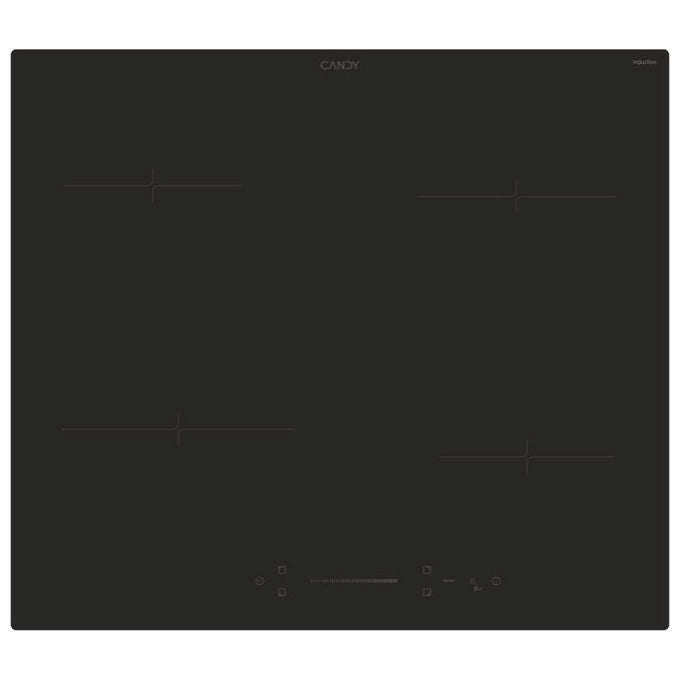 Candy CI642SCBB Moderna - Piano cottura a induzione, 59 cm, 4 zone, Slider Touch Control, Power Management, Nero