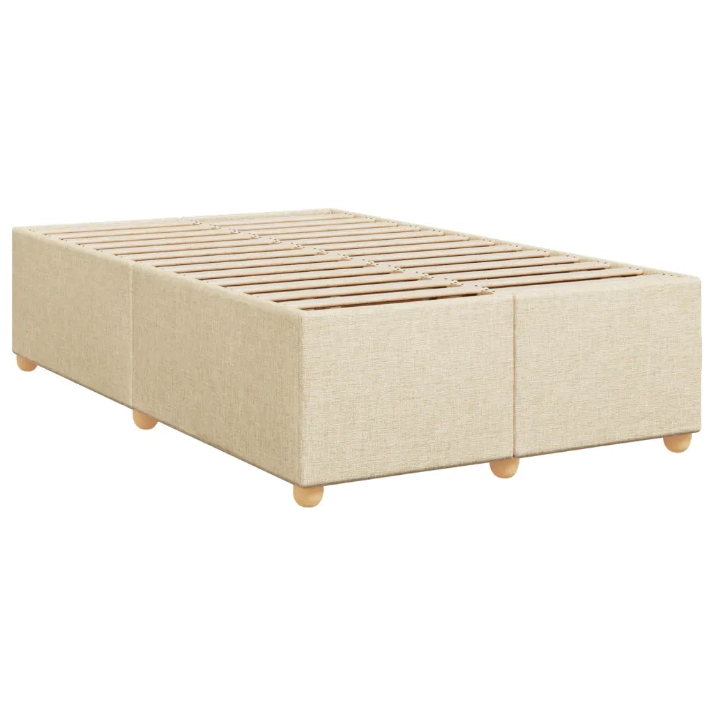 Giroletto a Molle con Materasso Crema 120x200 cm in Tessuto 3293559