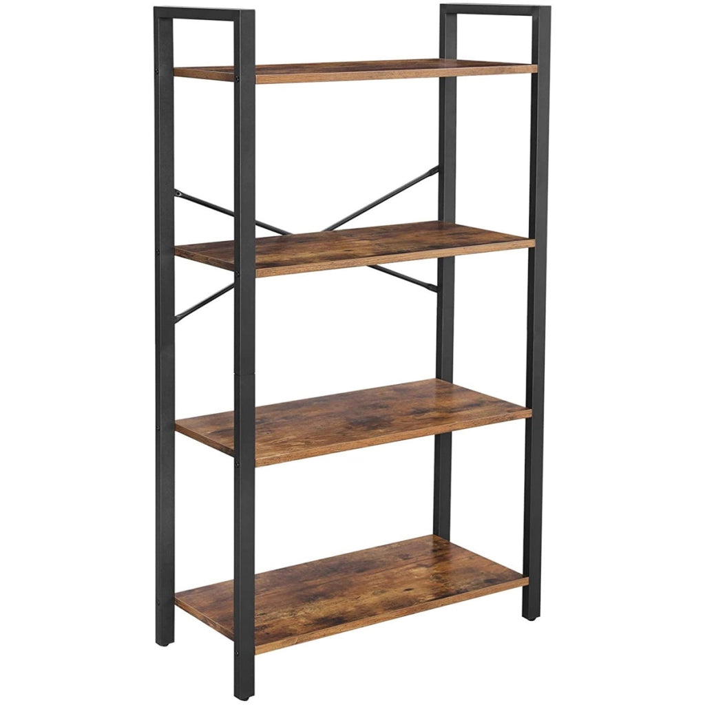 Libreria industriale a 4 ripiani in stile rustico LLS60BX