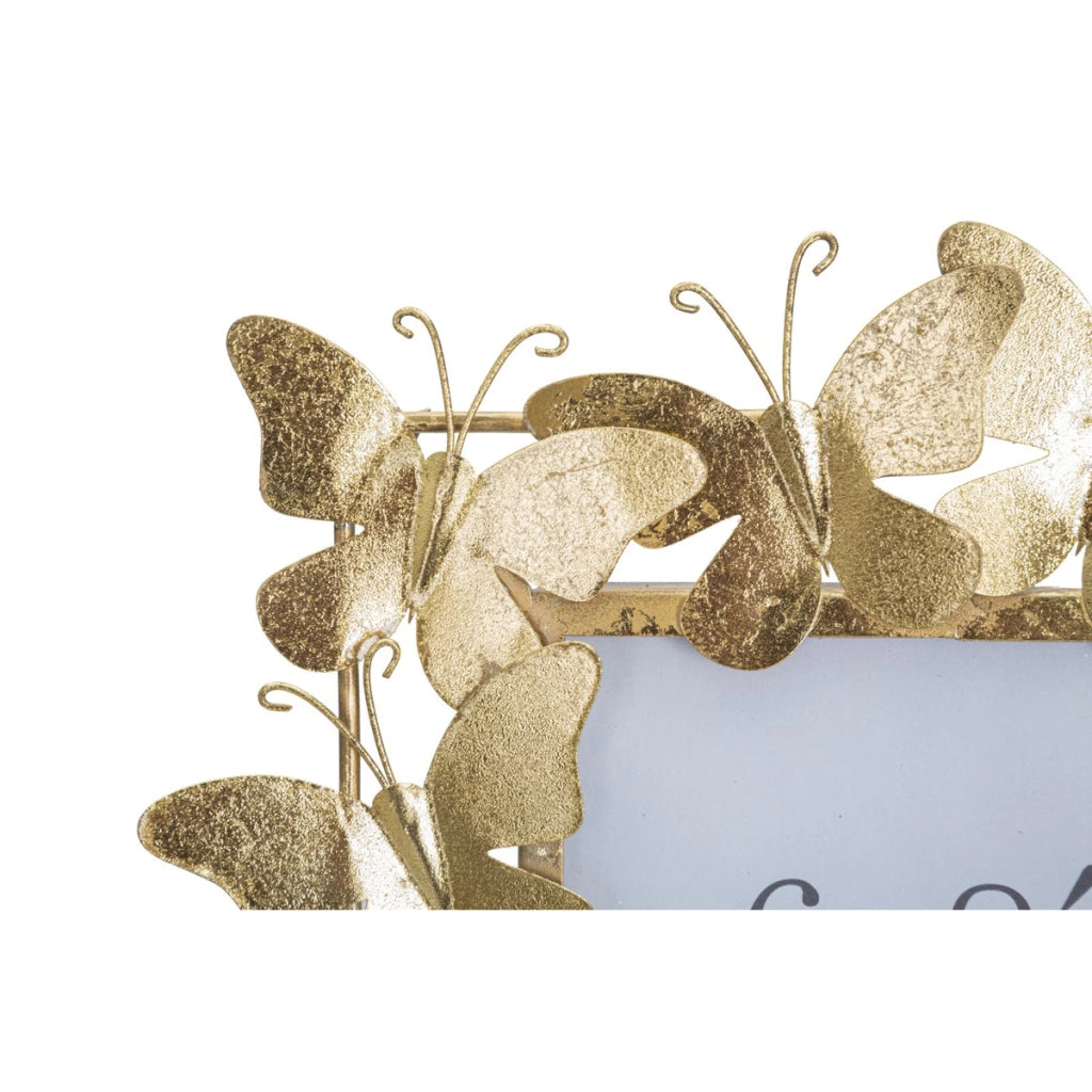 Portafoto Farfalla 24, Oro, Metallo, 28x11,5x30,5 cm